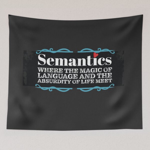 Item preview, Putting the Antics Back in Semantics - Where the Magic of Language and the Absurdity of life meet designed and sold by Christopher  McGuire.