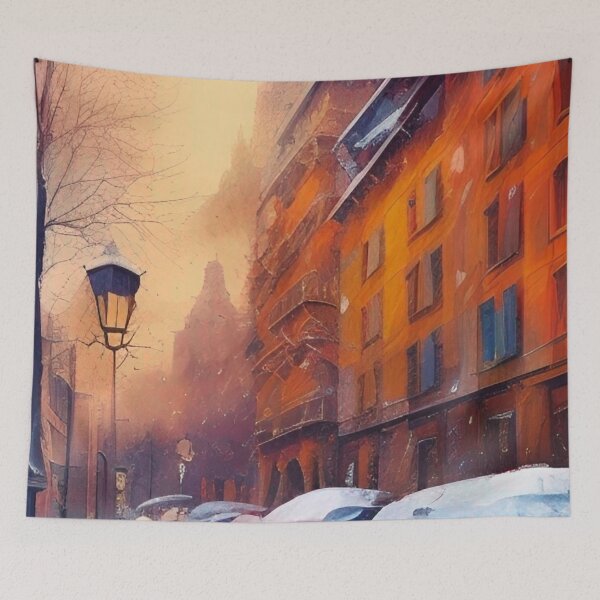 Item preview, Lyon City painting designed and sold by Places On Earth.