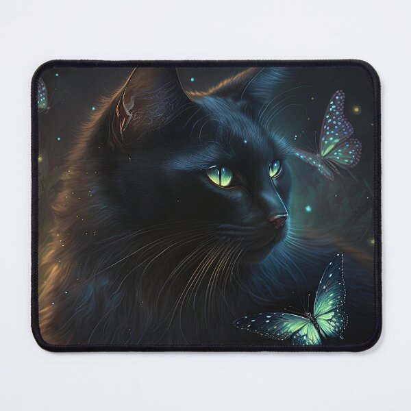 Item preview, Moon The Black Fairy Cat 11 designed and sold by idreamaboutcats.