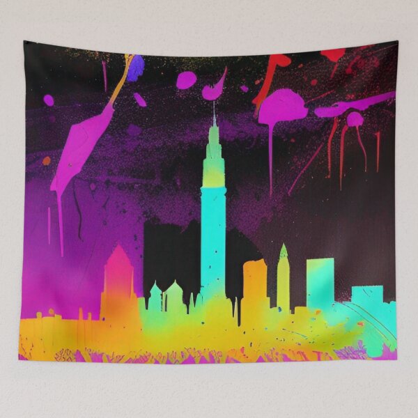 Item preview, Lyon Skyline Art designed and sold by Places On Earth.