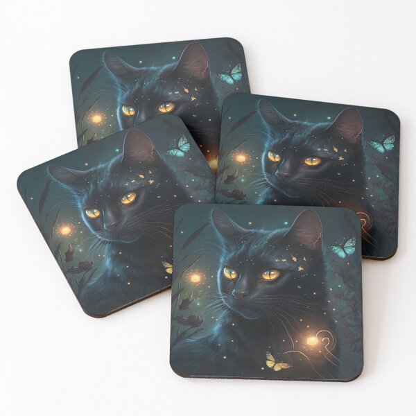 Item preview, Moon The Black Fairy Cat 13 designed and sold by idreamaboutcats.