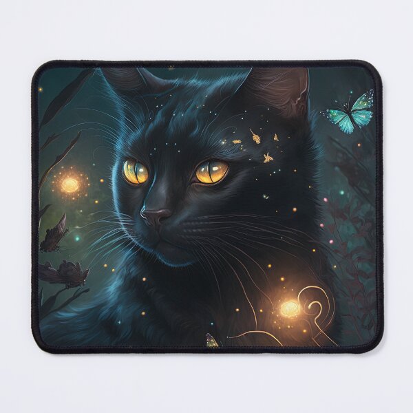 Item preview, Moon The Black Fairy Cat 13 designed and sold by idreamaboutcats.