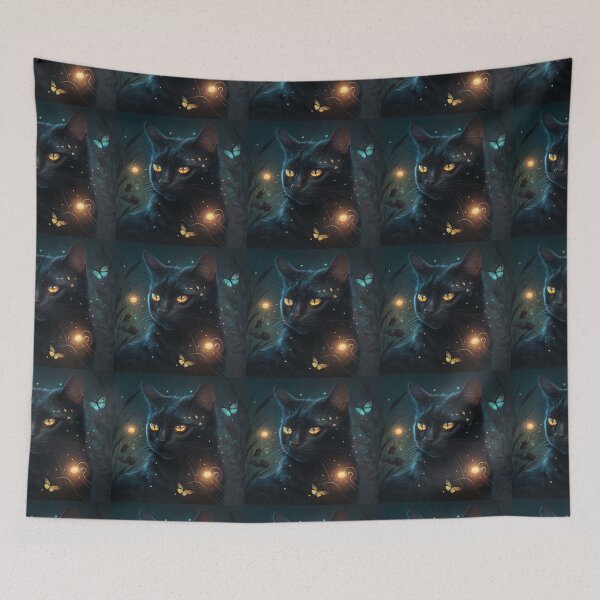 Item preview, Moon The Black Fairy Cat 13 designed and sold by idreamaboutcats.