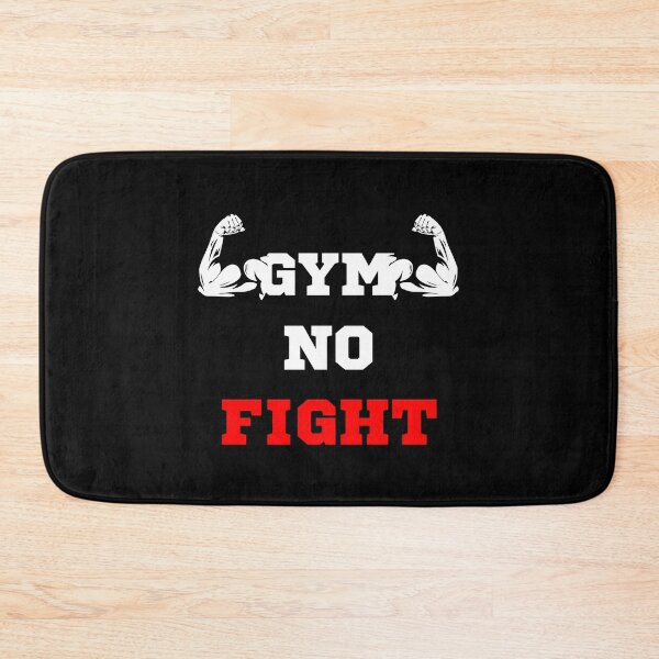 Item preview, Black-Red Gym No Fight - Fitness Quotes designed and sold by natig-art-shop.