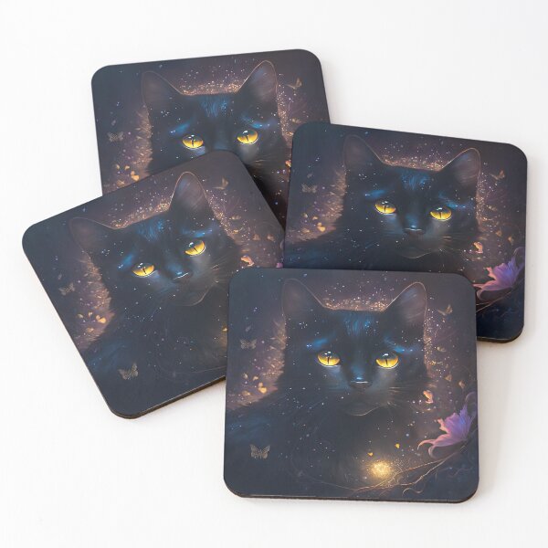 Item preview, Moon The Black Fairy Cat 14 designed and sold by idreamaboutcats.