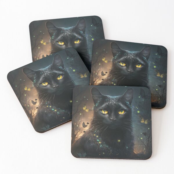Item preview, Moon The Black Fairy Cat 15 designed and sold by idreamaboutcats.