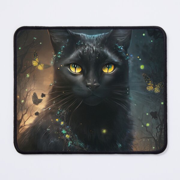 Item preview, Moon The Black Fairy Cat 15 designed and sold by idreamaboutcats.