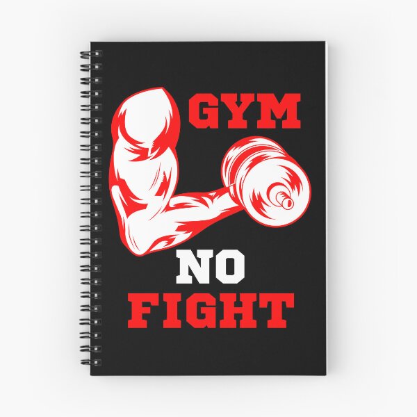 Item preview, Red Muscle Gym No Fight - Fitness Quotes designed and sold by natig-art-shop.