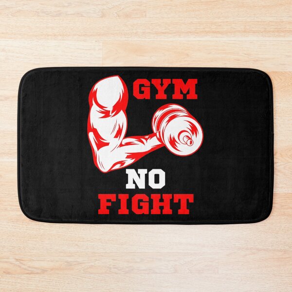 Item preview, Red Muscle Gym No Fight - Fitness Quotes designed and sold by natig-art-shop.