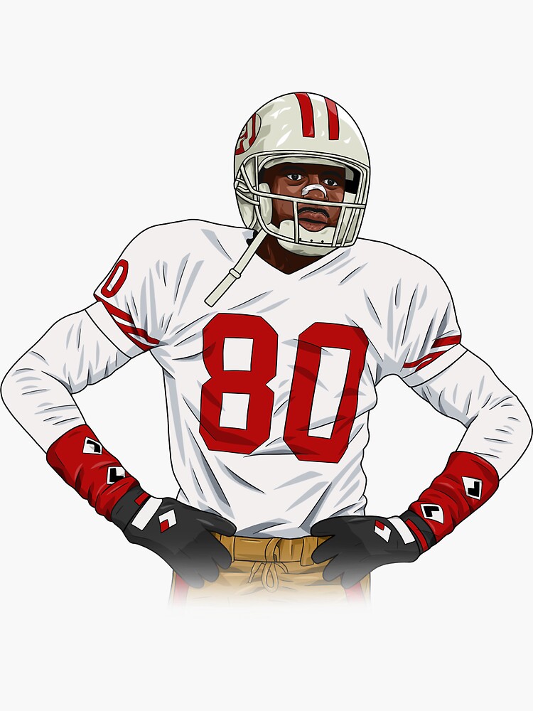 Jerry Rice' Sticker for Sale by ariev194