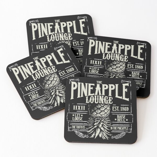 Item preview, Upside Down Pineapple Rugged Lounge Dive Bar Design designed and sold by culturestash.