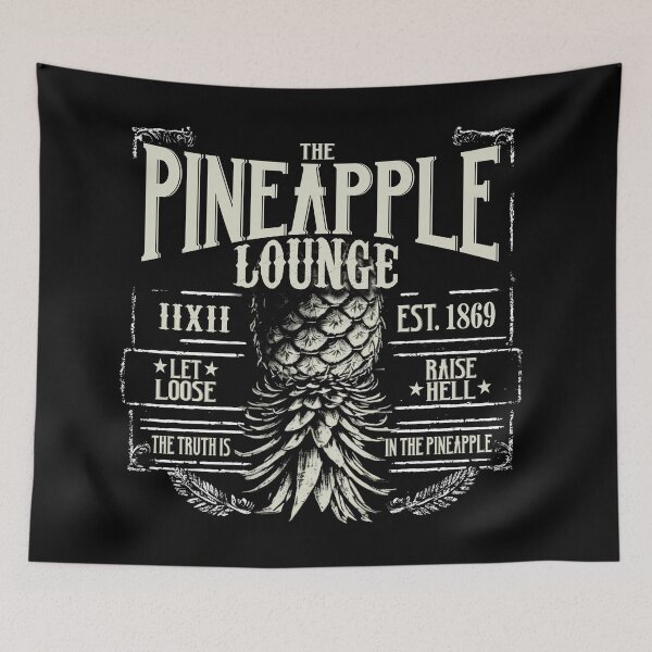 Item preview, Upside Down Pineapple Rugged Lounge Dive Bar Design designed and sold by culturestash.