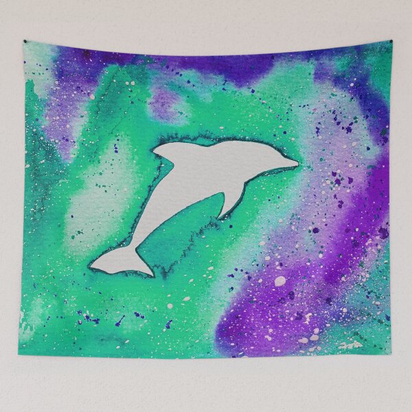 Item preview, Dolphin in green designed and sold by Kissart.