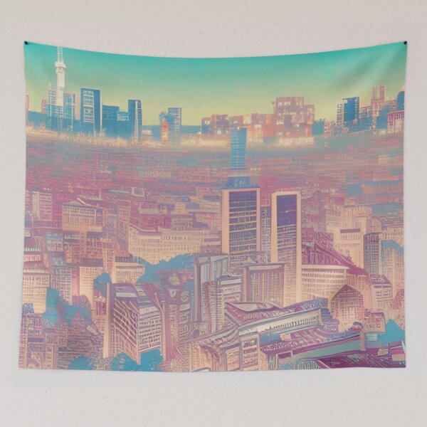 Item preview, Toledo Skyline Artwork designed and sold by Places On Earth.