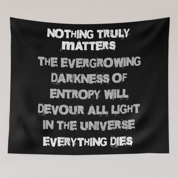 Item preview, Nothing matters everything dies designed and sold by JoRealm.
