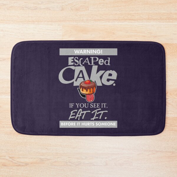 Item preview, WARNING! Escaped CAKE. If you see it, EAT IT. Before it hurts someone (LIGHT GREY) - Funny Baker Cake Baking Design designed and sold by RetroTeeStudio.