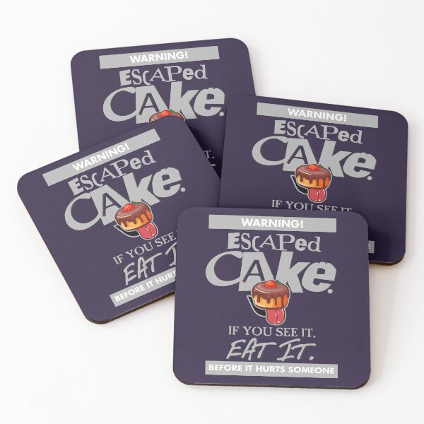 Item preview, WARNING! Escaped CAKE. If you see it, EAT IT. Before it hurts someone (LIGHT GREY) - Funny Baker Cake Baking Design designed and sold by RetroTeeStudio.