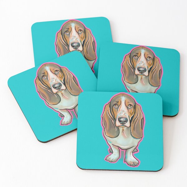Item preview, Pet Portrait Basset Hound Art designed and sold by Cara Bailey Studios.