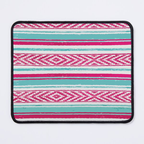 Item preview, Authentic mexican serape blanket southwest style hot pink stripes poncho boho chic designed and sold by T-Mex.