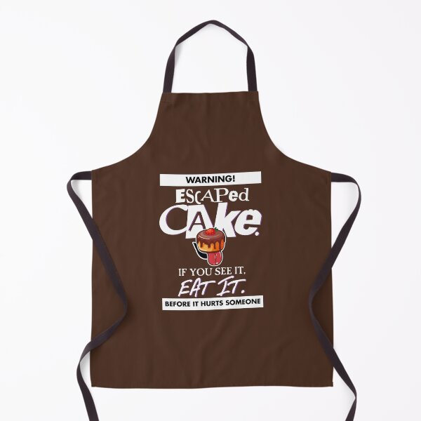 Item preview, WARNING! Escaped CAKE. If you see it, EAT IT. Before it hurts someone (WHITE - Funny Baker Cake Baking Design designed and sold by RetroTeeStudio.