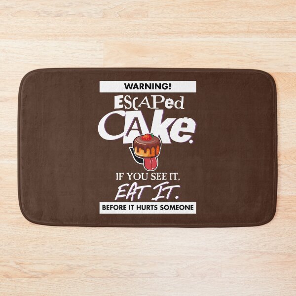 Item preview, WARNING! Escaped CAKE. If you see it, EAT IT. Before it hurts someone (WHITE - Funny Baker Cake Baking Design designed and sold by RetroTeeStudio.