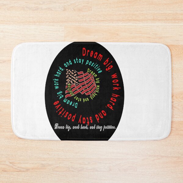 Item preview,  DREAM BIG, WORK HARD, AND STAY POSITIVE - THE USA flag designed and sold by Ramzadeen.