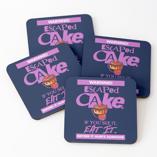 Item preview, WARNING! Escaped CAKE. If you see it, EAT IT. Before it hurts someone (PINK) - Funny Baker Cake Baking Design designed and sold by RetroTeeStudio.