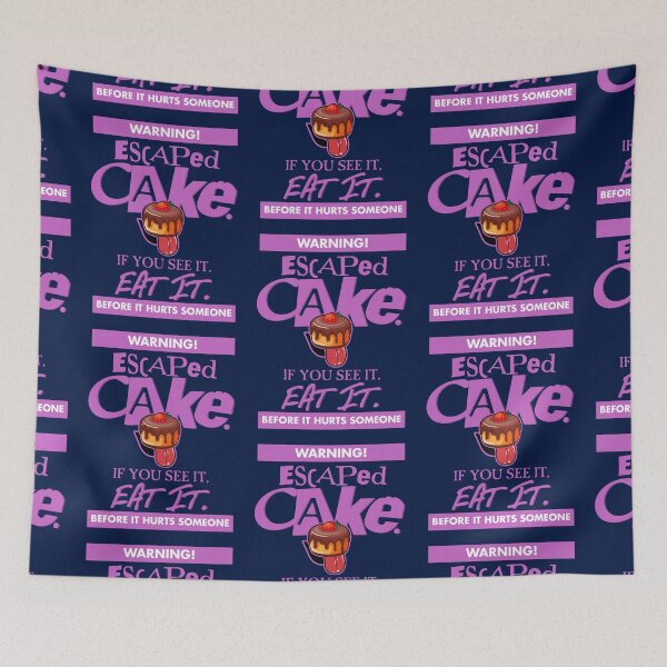 Item preview, WARNING! Escaped CAKE. If you see it, EAT IT. Before it hurts someone (PINK) - Funny Baker Cake Baking Design designed and sold by RetroTeeStudio.