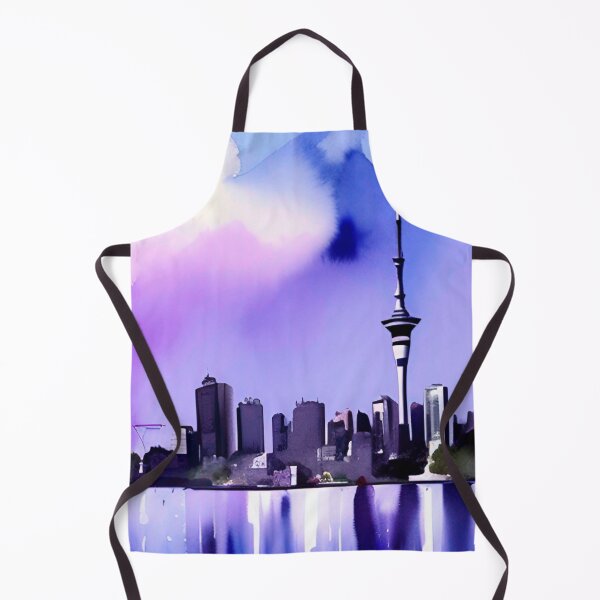 Item preview, Auckland Skyline Watercolor designed and sold by Places On Earth.
