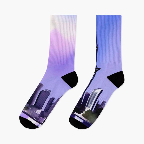 Item preview, Auckland Skyline Watercolor designed and sold by Places On Earth.