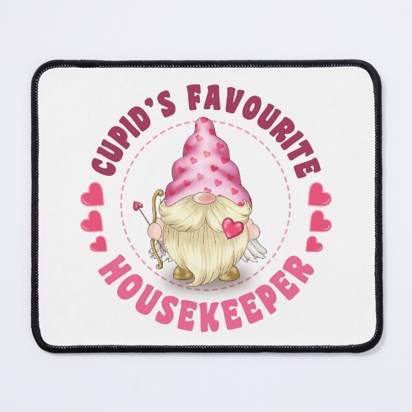 Item preview, Cupid's Favourite Housekeeper - Pink gnome design for Valentines Day! designed and sold by TaraGbear.