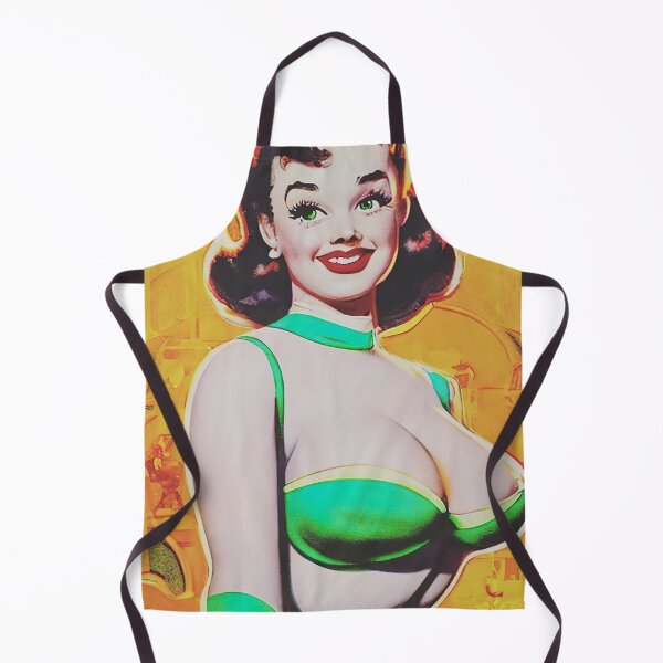 Item preview, Green Bra Pinup Girl designed and sold by cutestpinups.