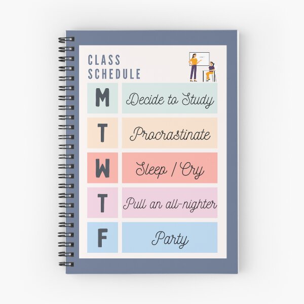 Item preview, Class Schedule Slander designed and sold by Michelle Davies.
