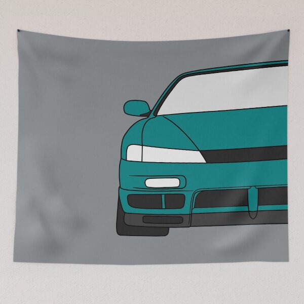 Item preview, Nissan Silvia S14 Kouki 200SX 240SX turquoise color designed and sold by EdimDesign.