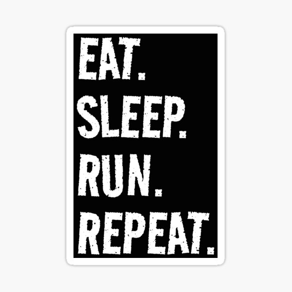 Eat Sleep Run Repeat: Eat Sleep Repeat New Year 2019 Black Planner