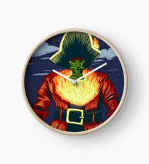 Zombie Ghost Pirate LeChuck Clock