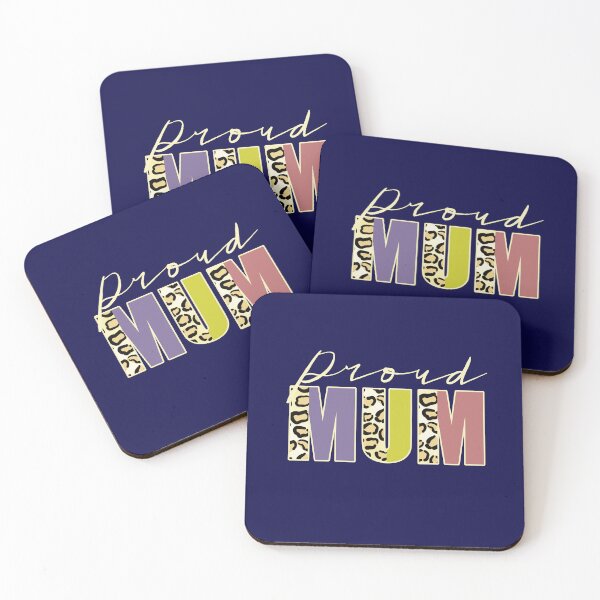Item preview, Proud Mum Leopard Print Text Retro Family Quote designed and sold by CRHPOD20.