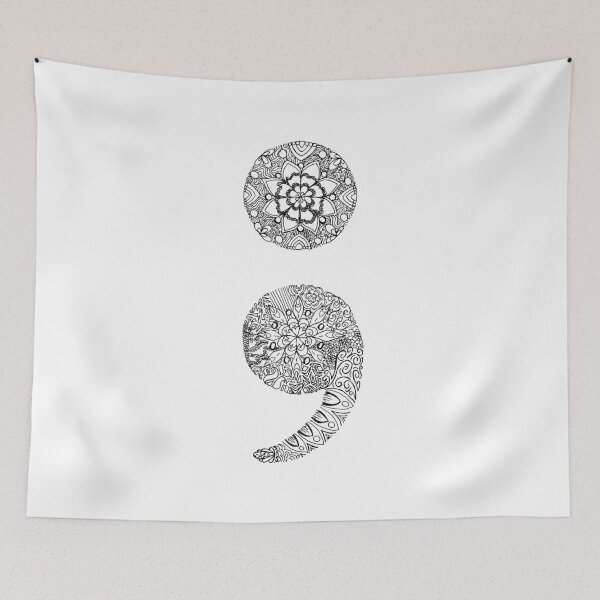 Item preview, Patterned Semicolon designed and sold by LegendOfZeldy.
