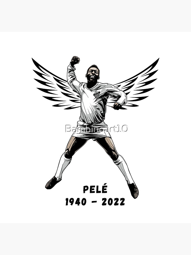 RIP King Football Pele 1940 2022 Brazil Legend With Crown By