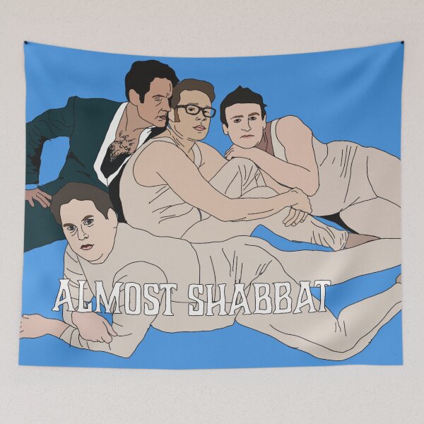 Item preview, Paul Rudd, Seth Rogen, Jason Segel, Jonah Hill -Almost Shabbat. designed and sold by marnilauren.