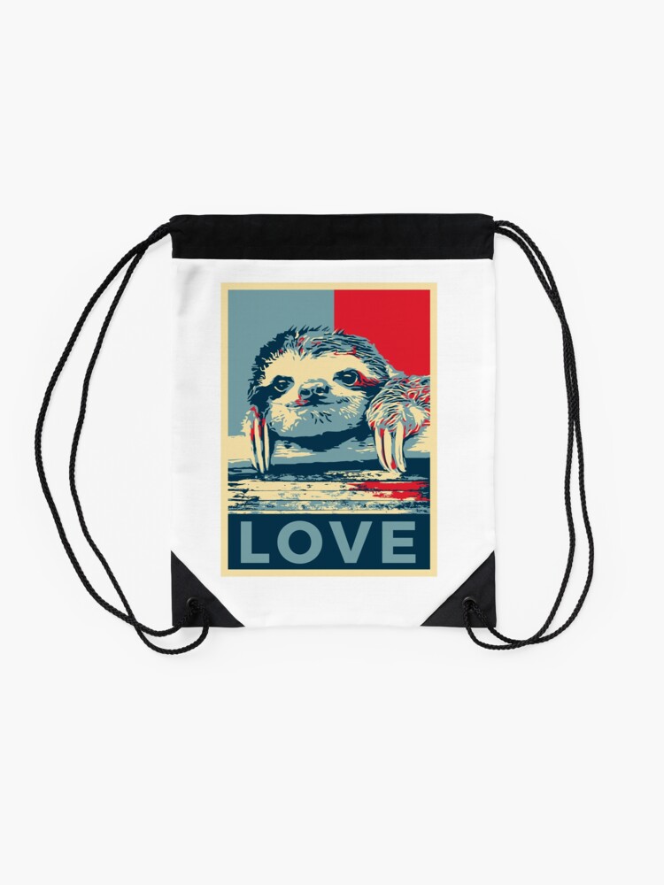 Alternate view of Sloth Love Drawstring Bag