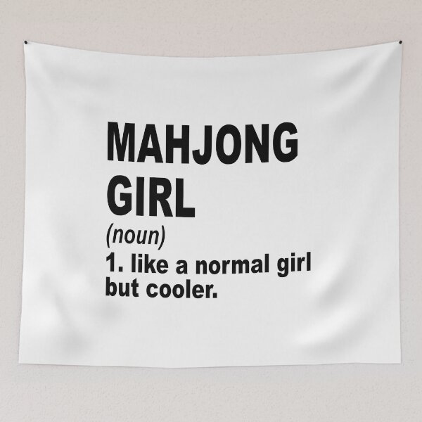 Item preview, Mahjong girl like a normal girl but cooler, Mahjong Girl, Mahjong Mom designed and sold by Dogs Geeky⭐⭐⭐⭐⭐.