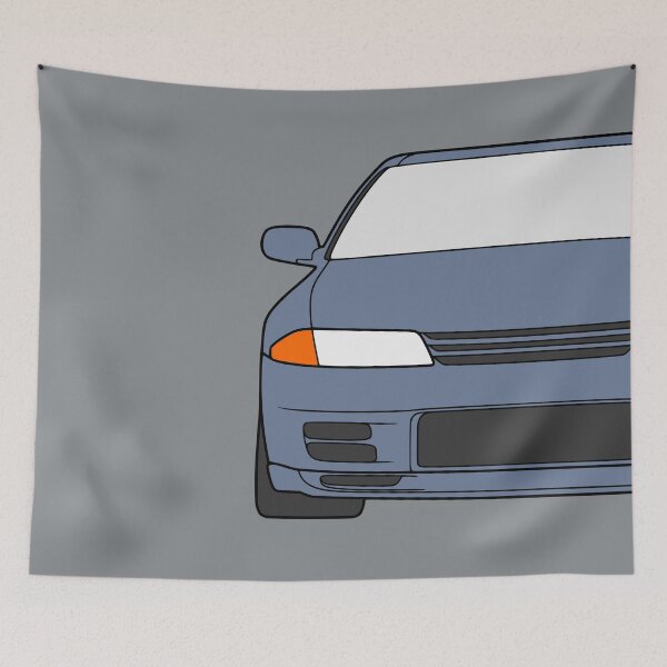 Item preview, Nissan Skyline R32 GTR greyish blue color designed and sold by EdimDesign.