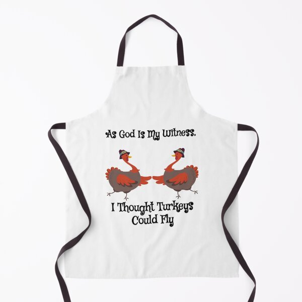Item preview, As god is my witness, I thought turkeys could fly (Funny Vintage Thanksgiving Desing) designed and sold by BRAZILCOOLSHIRT.