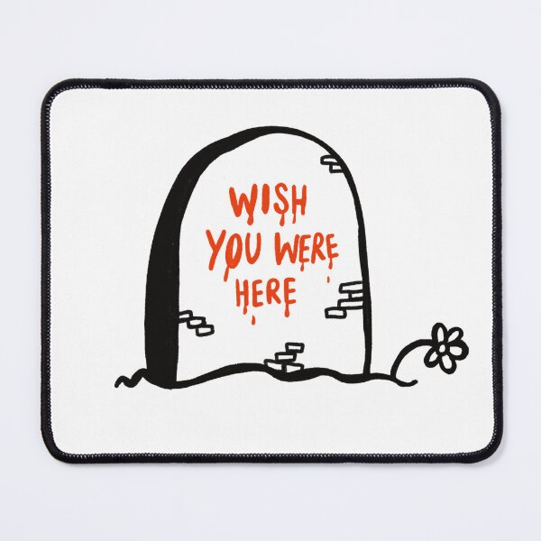 Item preview, Wish you were Here Halloween skeleton dark design designed and sold by Tropical Blood.