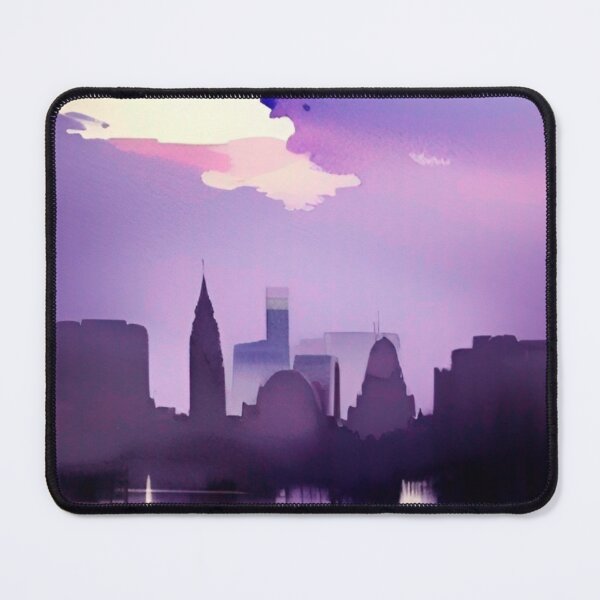 Item preview, Glasgow Skyline watercolor designed and sold by Places On Earth.