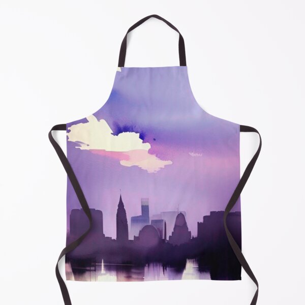 Item preview, Glasgow Skyline watercolor designed and sold by Places On Earth.