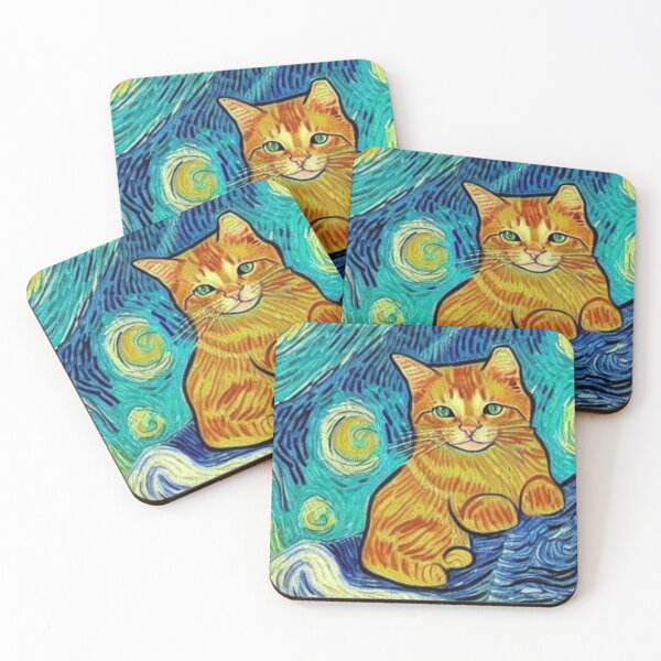 Item preview, Cat Van Gogh Style designed and sold by cardia1991.