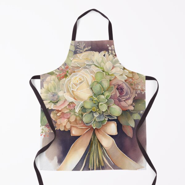 Item preview, A Beautiful Wedding Bouquet Flowers Posy in Soft Colors Watercolor designed and sold by CGSGraphics.