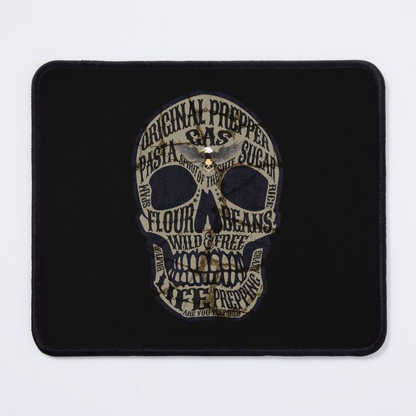 Item preview, Khaki Brown SHTF Original Prepper Skull - Prepper designed and sold by ALesterDesign.